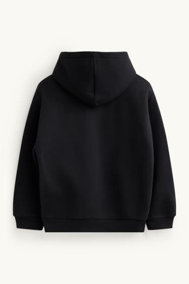 Kinder Mädchen - Hoodie mit Strasssteinen - schwarz