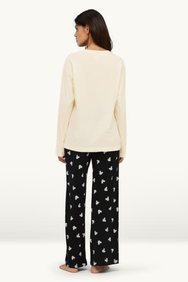 Femei - Pijama - Mickey Mouse - alb / negru