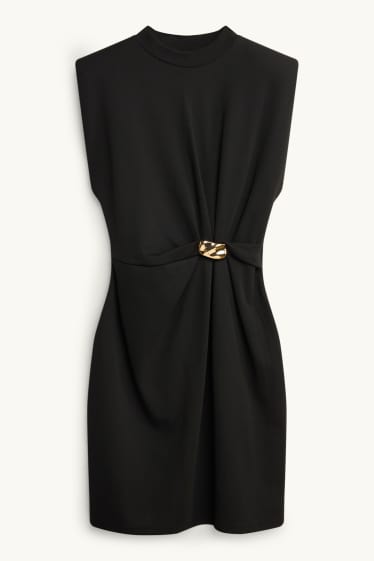 Dona - Vestit bodycon - negre/daurat