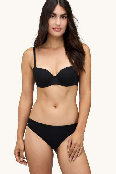 Women - Multipack of 2 - non-wired bra - padded - bordeaux / black