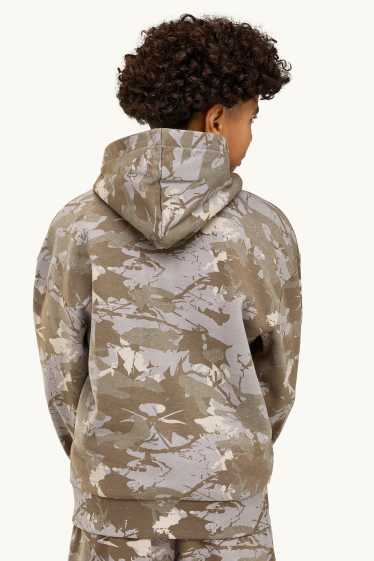 Kinder Buben - Hoodie - gemustert - camouflage