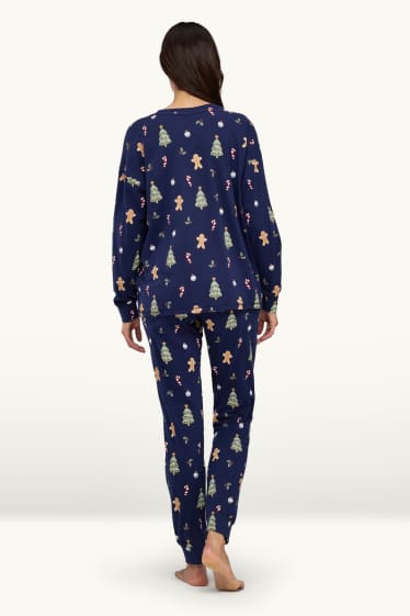 Dona - Mini Me - pijama nadalenc per a dona - blau fosc