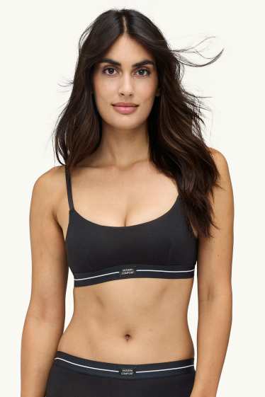 Femmes - Brassière - ampliforme - noir