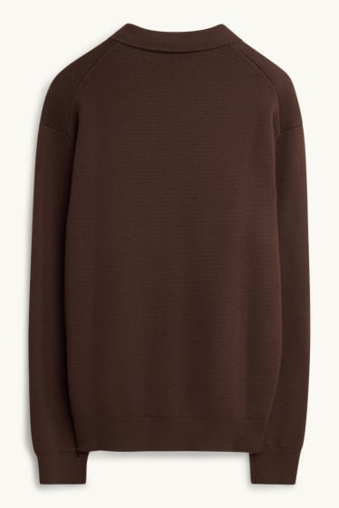 Herren - Pullover - dunkelbraun