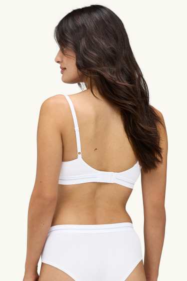 Femmes - Shortys - blanc / gris