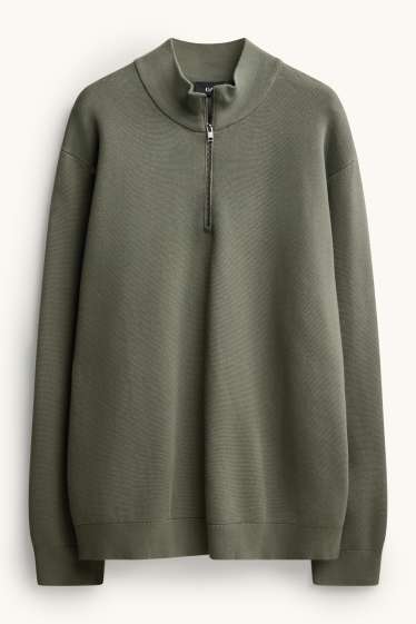 Herren - Pullover - khaki