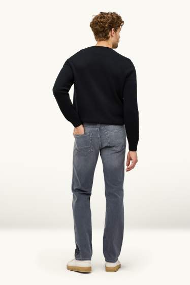 Men - Straight jeans - flex jog denim - denim-gray