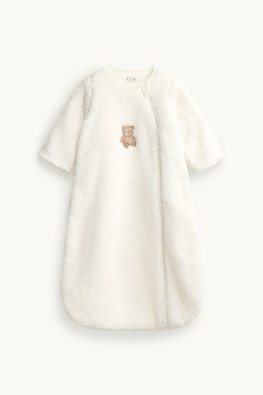 Neonate - Orsacchiotto - sacco nanna per neonati - 6-18 mesi - 2,5 TOG - bianco crema