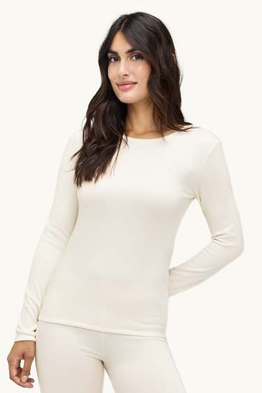 Donna - Sottogiacca termica - THERMOLITE® - bianco crema