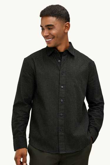 Home - Camisa - relaxed fit - Kent - de quadres - negre/beix