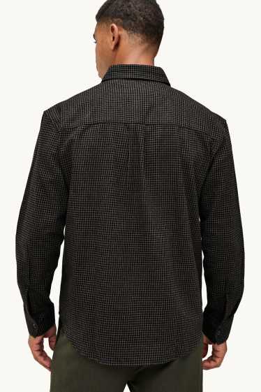 Home - Camisa - relaxed fit - Kent - de quadres - negre/beix