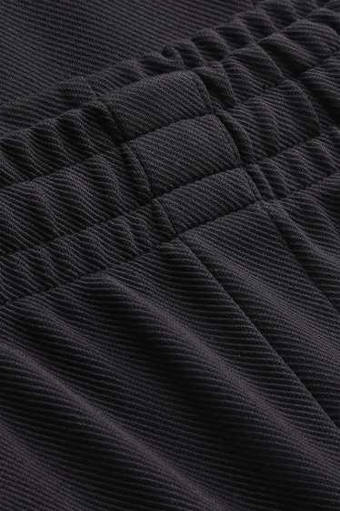 Herren - Jogginghose - Regular Fit - strukturiert - schwarz