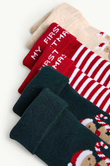 Baby Girls - Newborn socks - red