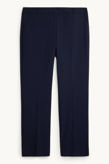 Damen - Business-Hose - Mid Waist - Straight Fit - Mix & Match - dunkelblau
