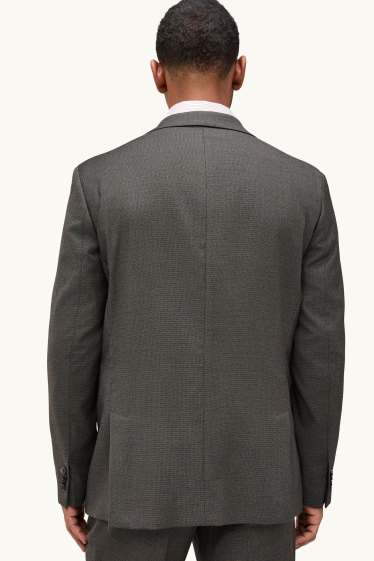 Men - Mix & match tailored jacket - regular fit - stretch - dark gray