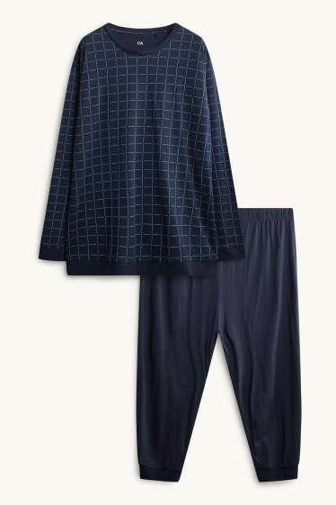 Herren - Pyjama - dunkelblau