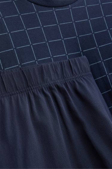 Herren - Pyjama - dunkelblau