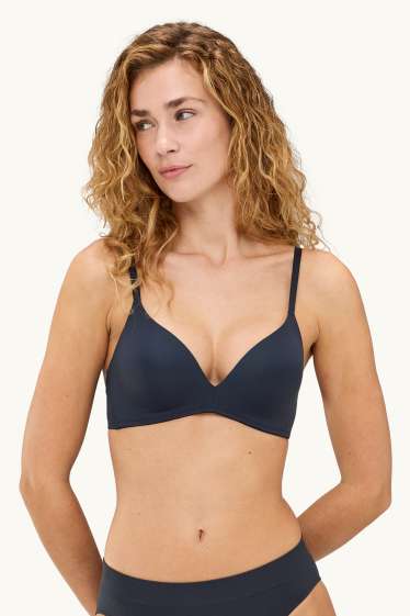 Damen - Multipack 2er - BH ohne Bügel - wattiert - beige