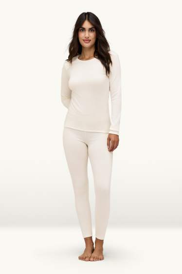 Damen - Thermo-Unterziehhose - THERMOLITE® - cremeweiß