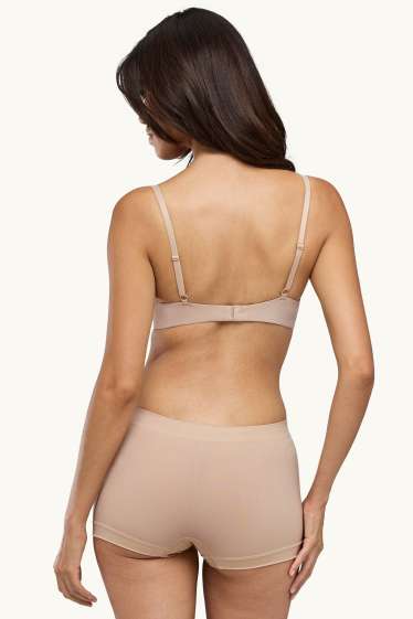 Femei - Multipack 3 perechi - boxeri - seamless - bej