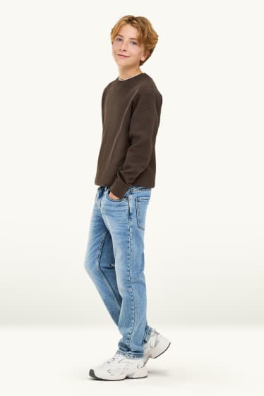 Kinder Jungen - Straight Jeans - Thermojeans - LYCRA® - jeansblau