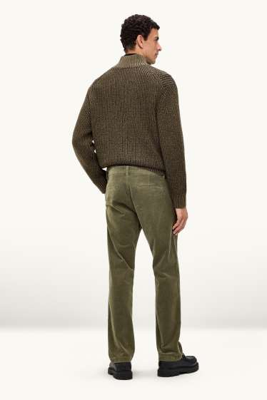 Herren - Cord-Chino - Regular Fit - dunkelgrün