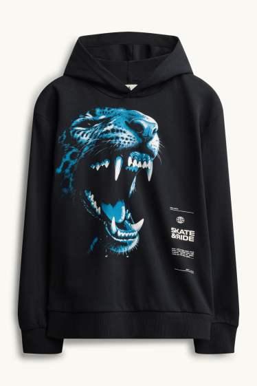 Enfants garçons - Sweat - noir / turquoise