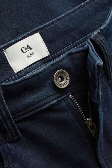 Femei - Pantaloni cu 5 buzunare - denim-albastru închis