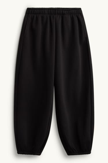 Kinder Mädchen - Schleife - Set - Hoodie und Jogginghose - 2 teilig - weiß / schwarz
