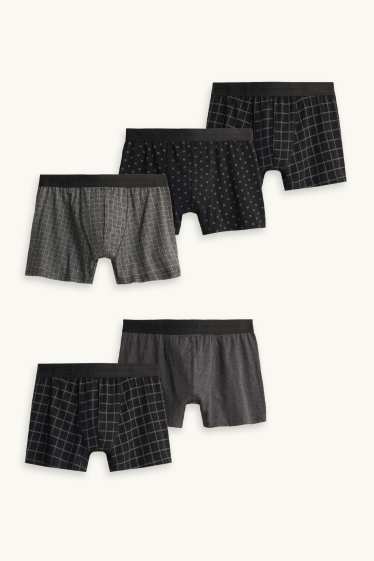 Home - Paquet de 5 - calçotets trunk - negre
