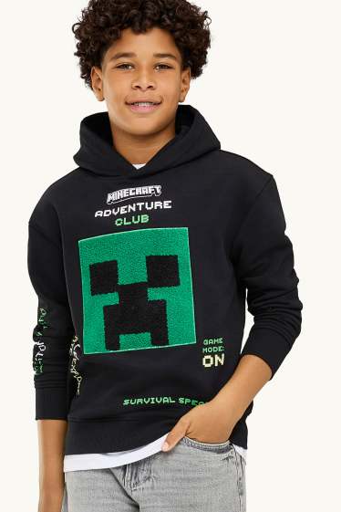 Children Boys - Minecraft - hoodie - black