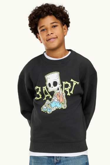 Children Boys - Halloween - The Simpsons - sweatshirt - black