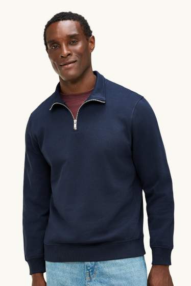 Heren - Sweatshirt - donkerblauw