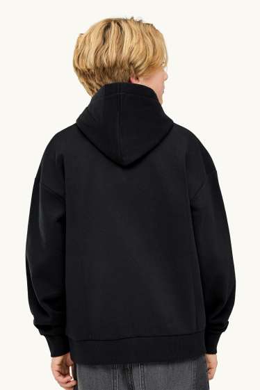 Enfants garçons - Tête de mort - sweat à capuche - noir