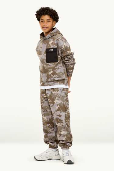 Kinderen: jongens - Joggingbroek - met patroon - camouflage