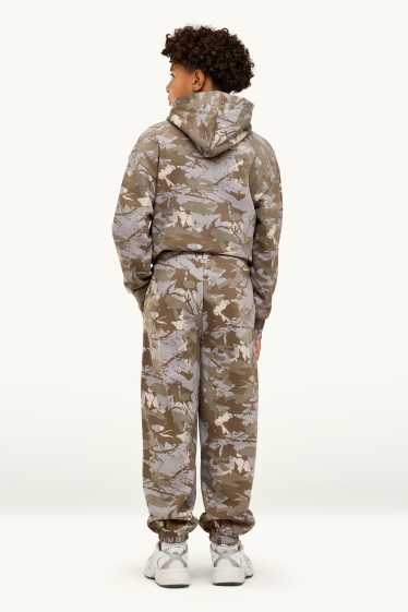 Kinderen: jongens - Joggingbroek - met patroon - camouflage