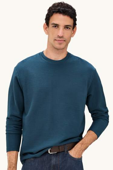 Home - Samarreta de màniga llarga - relaxed fit - blau fosc