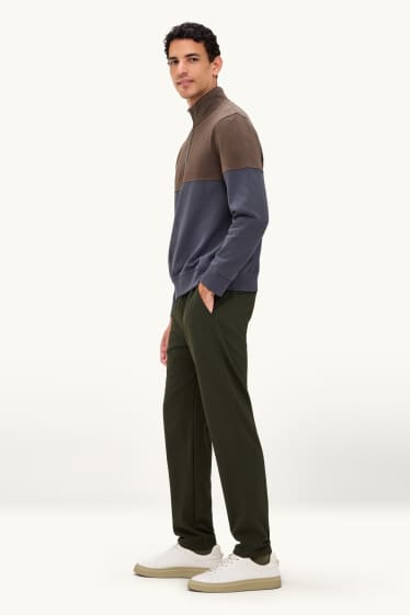 Hommes - Chino - tapered fit - kaki
