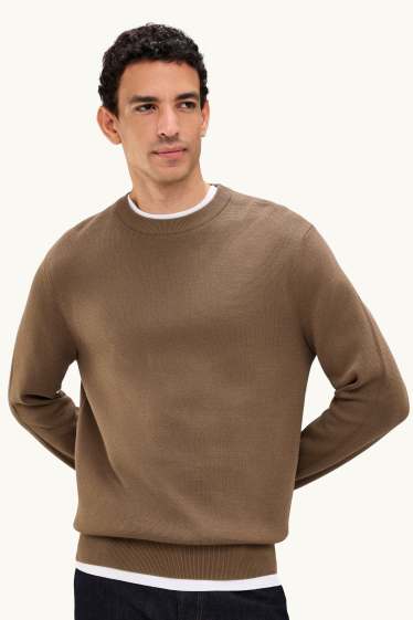 Hommes - Pull - marron