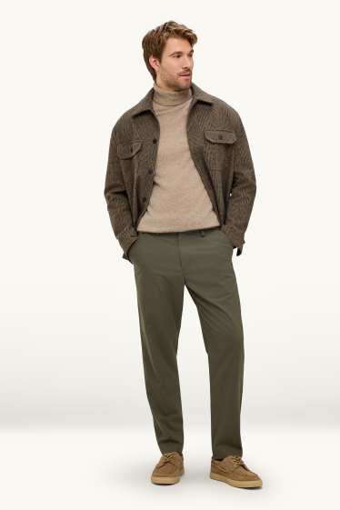 Herren - Chino - Tapered Fit - dunkelgrün