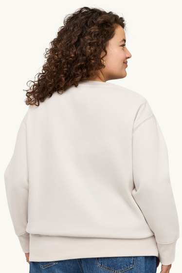 Femmes - Sweat - Claude Monet - blanc crème