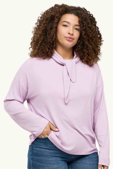 Donna - Maglia a maniche lunghe - regular fit - lilla