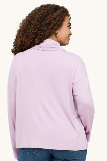 Donna - Maglia a maniche lunghe - regular fit - lilla