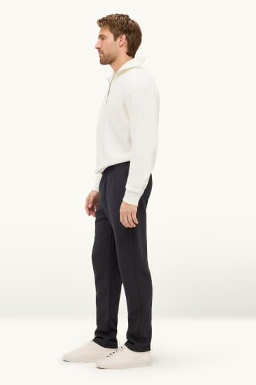 Hommes - Pantalon de jogging - regular fit - finition texturée - noir