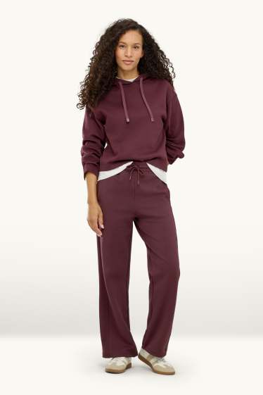 Femei - Pantaloni de trening - bordo