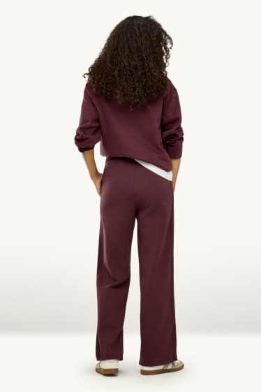 Femei - Pantaloni de trening - bordo