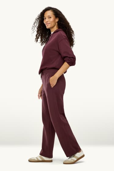 Femei - Pantaloni de trening - bordo