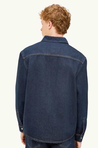 Home - Sobrecamisa texana - relaxed fit - texà blau fosc