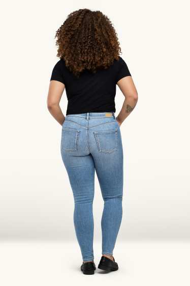 Dona - Skinny Jeans - mid waist - shaping jeans - LYCRA® ADAPTIV Fiber - texà blau