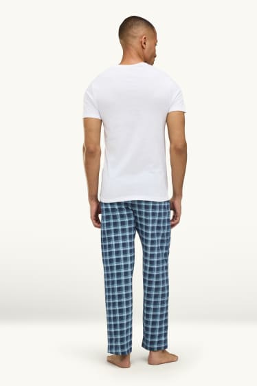 Uomo - Confezione da 2 - pantaloni pigiama - blu